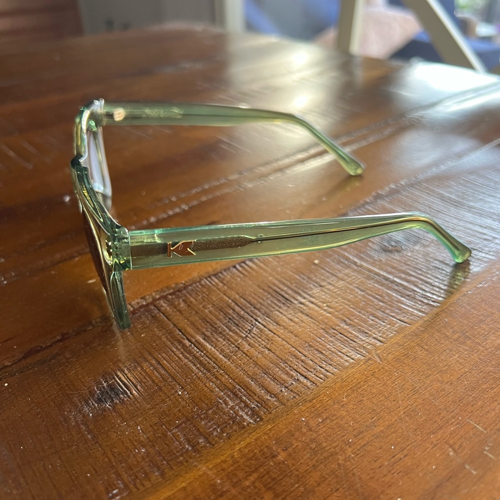Knockaround Translucent Green Square Polarized Su… - image 6